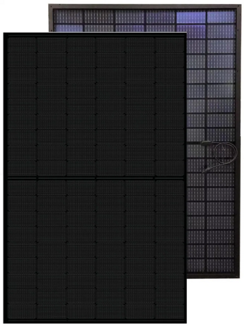 Topcom Double Glass Full Black Grid Solar Panel