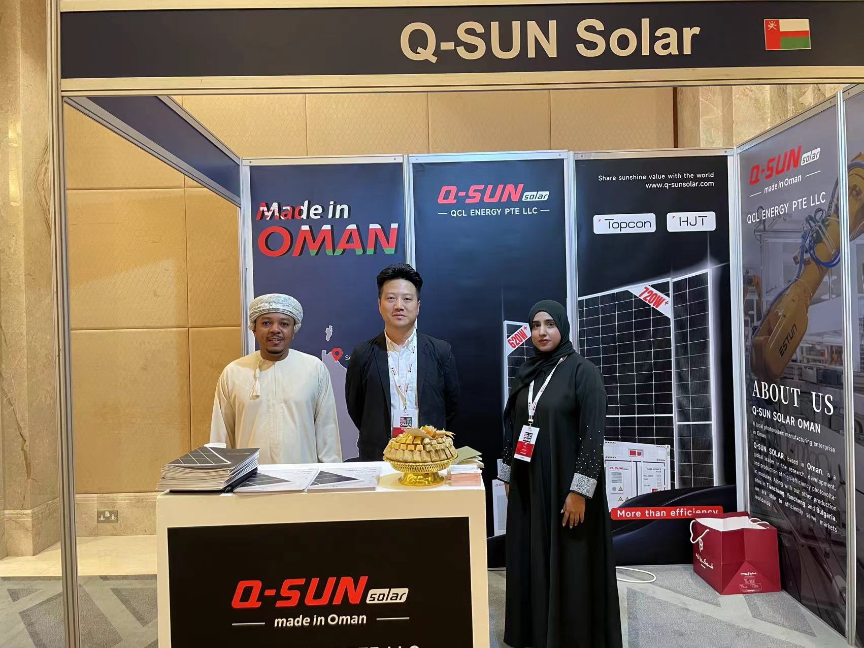 Q-SUN Solar Shines at Oman's "NET ZERO WEEK", Partnering for A Low-CarbonFuture in The Middle East
